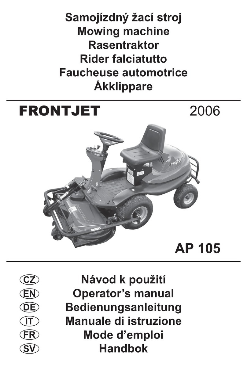 FRONTJET AP 105 Operator's manual