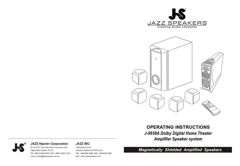 Jazz Speakers J-9938A operating instructions