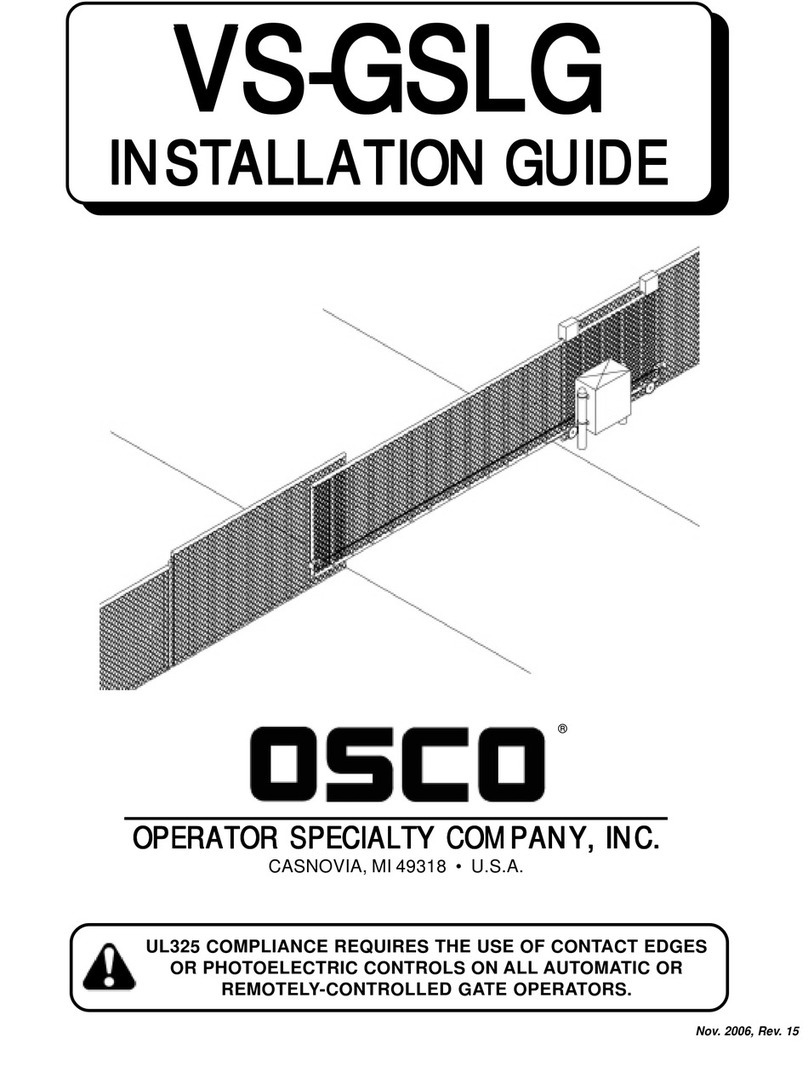 OSCO VS-GSLG User manual
