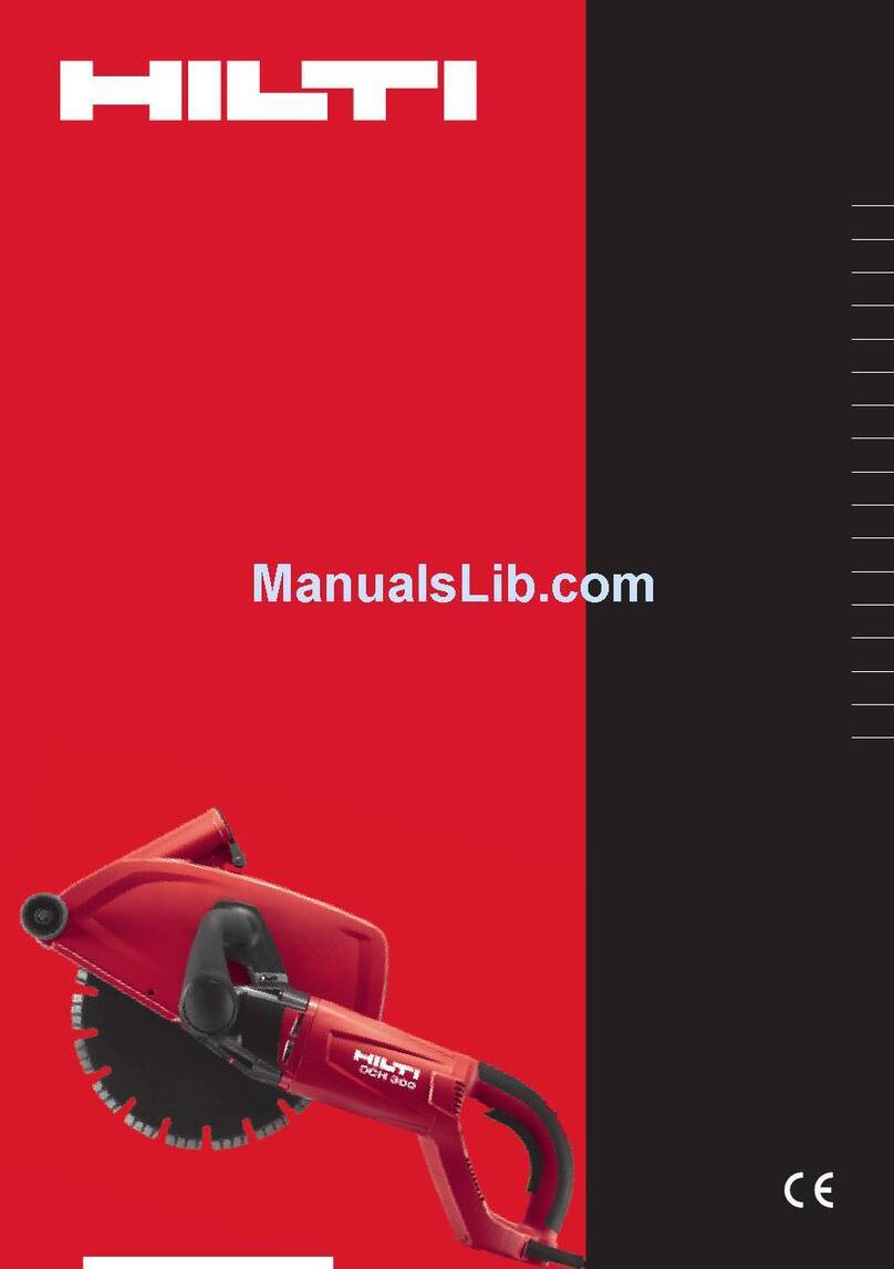 Hilti DCH 300 User manual Hilti DCH 300 User manual