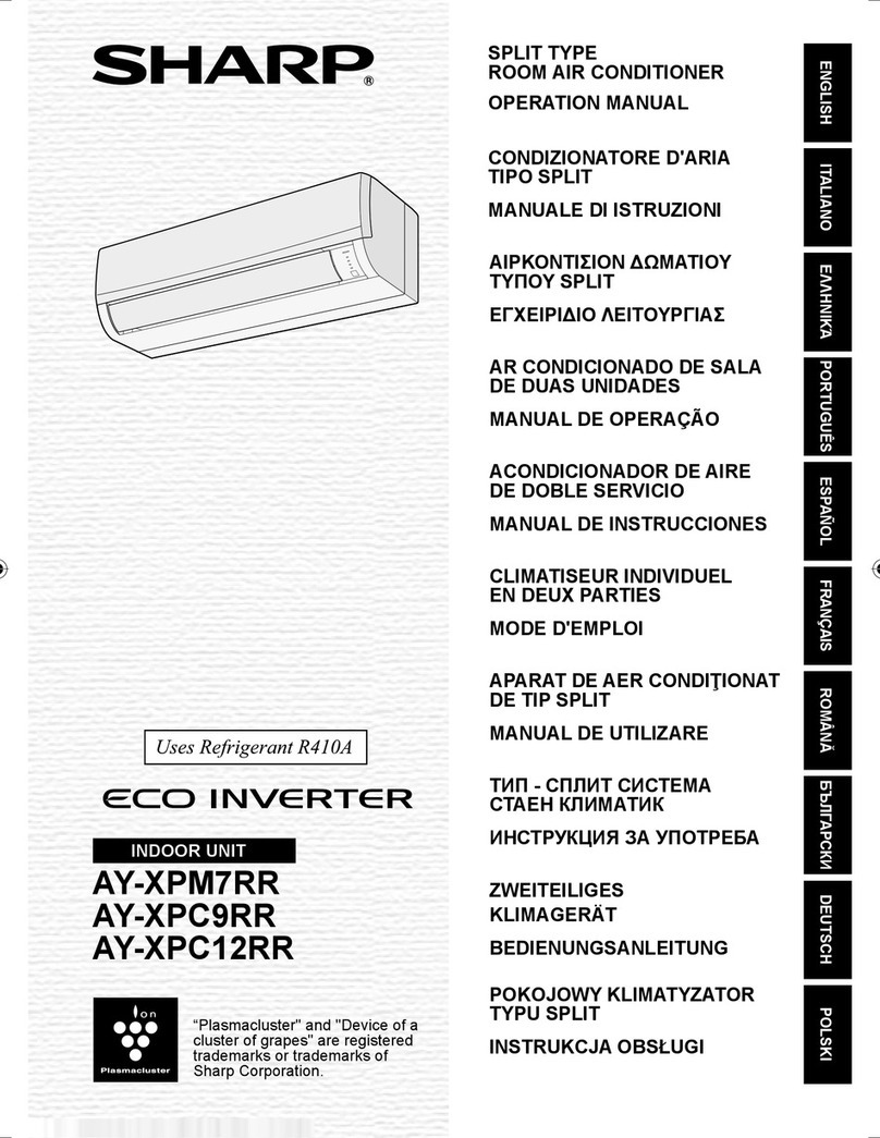 Sharp AY-XPC9RR User manual