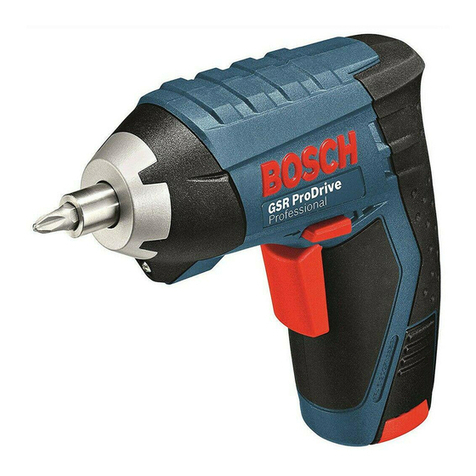 Bosch GSR ProDrive Professional User manual