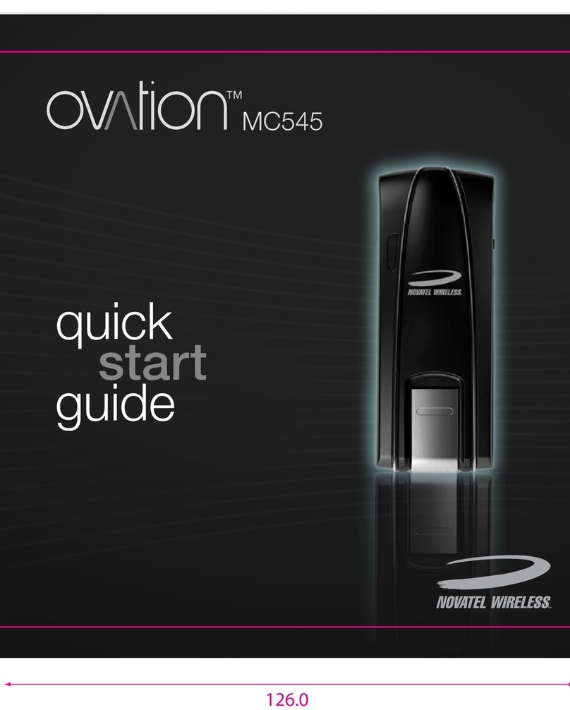 Novatel Ovation MC545 quick start guide