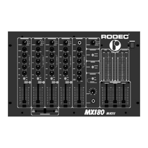 Rodec MX180 MKIII User manual Rodec MX180 MKIII User manual
