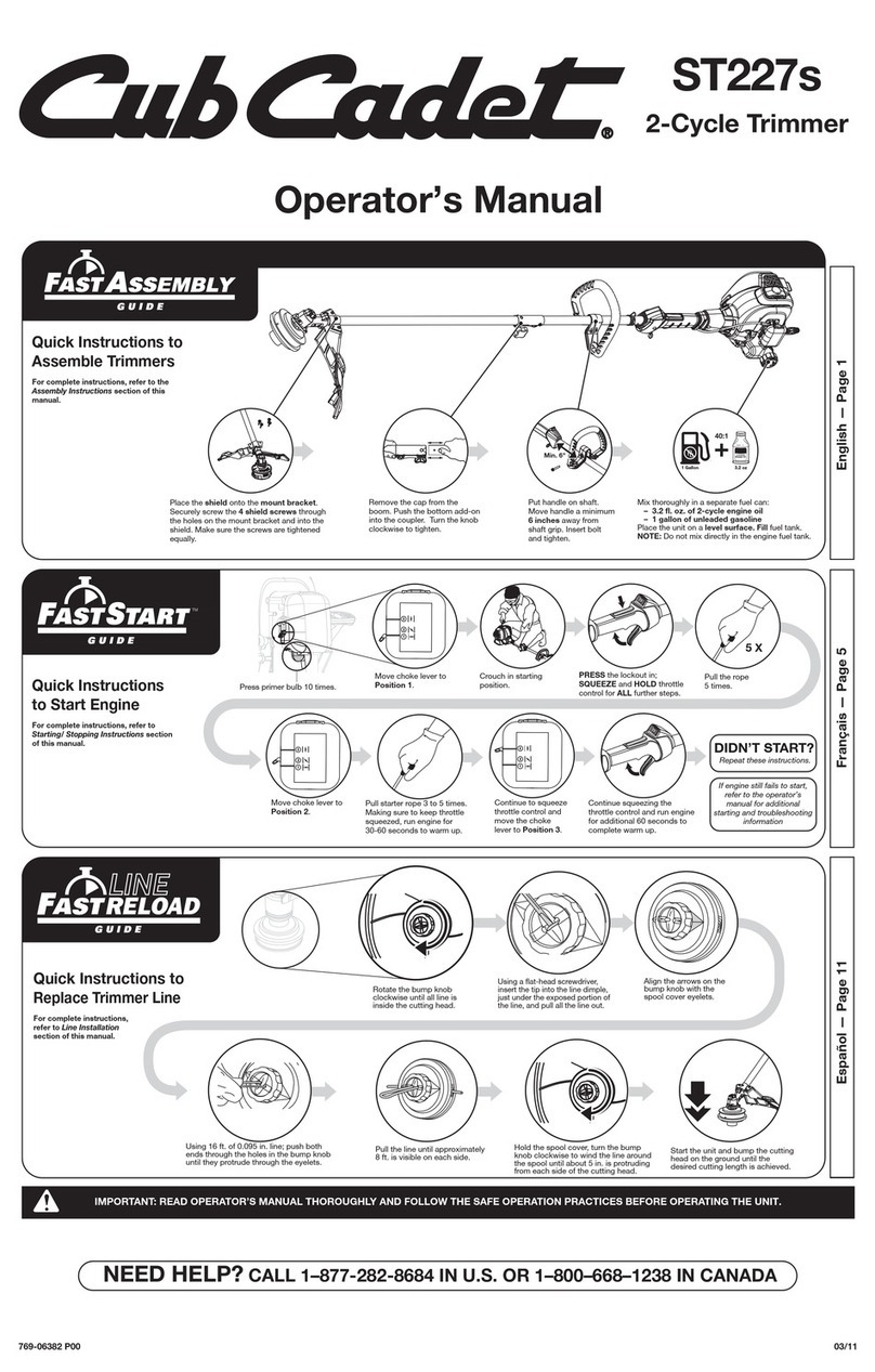 Cub Cadet ST227S User manual