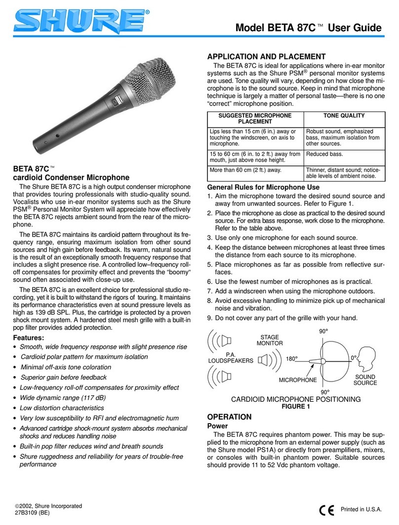 Shure BETA 87C user guide