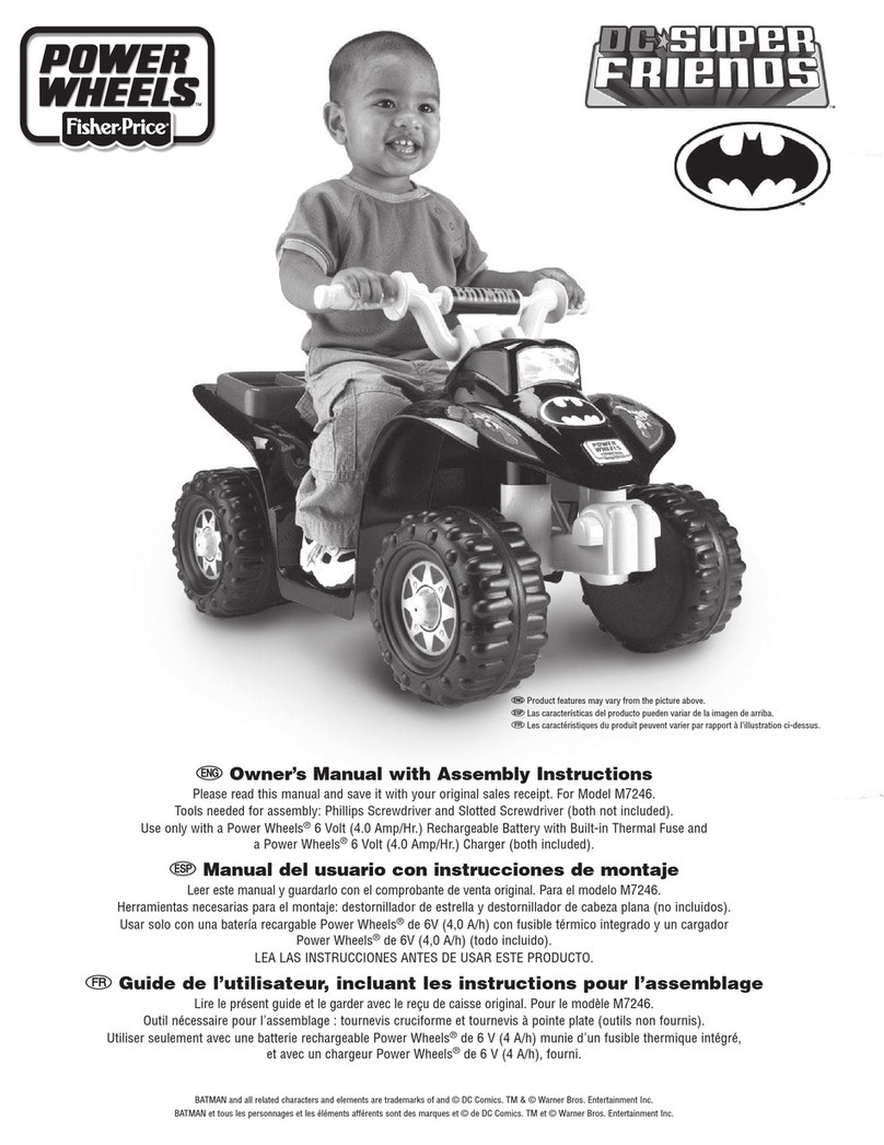 Power Wheels M7246 Owner's manual with assembly instructions
