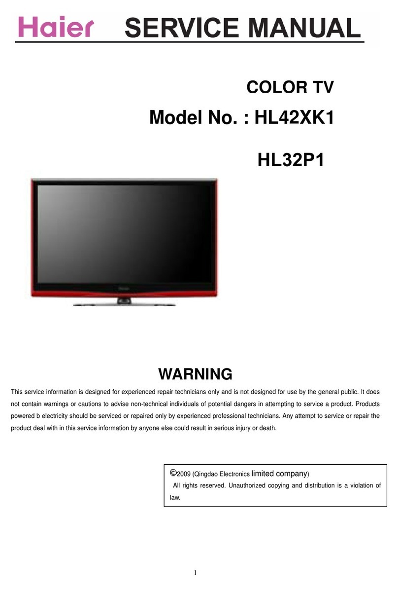 Haier HL42XK1 User manual Haier HL42XK1 User manual