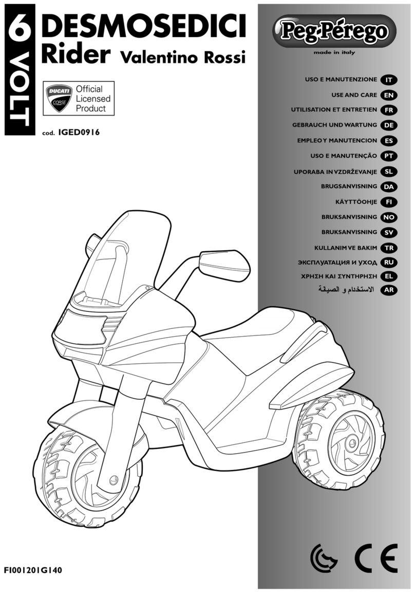 Peg-Perego DESMOSEDICI RIDER Use and care Peg-Perego DESMOSEDICI RIDER Use and care