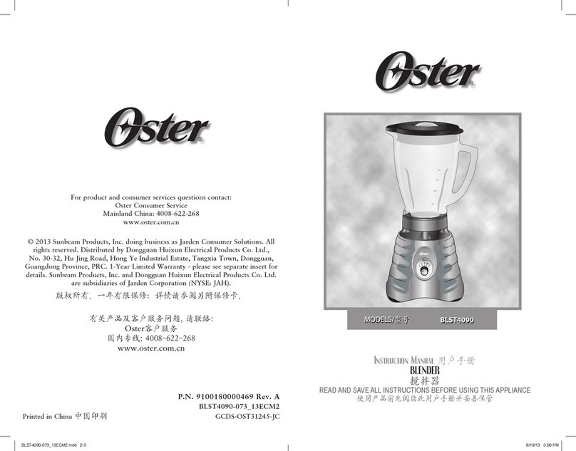 Oster BLST4090 instruction manual