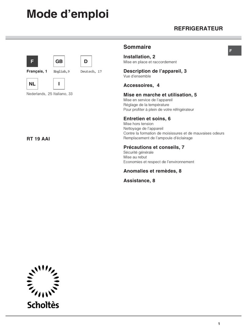 SCHOLTES RT 19 AAI User manual SCHOLTES RT 19 AAI User manual