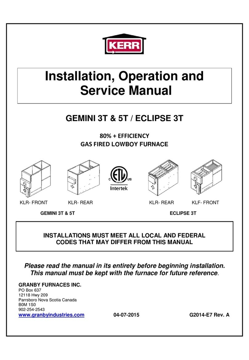 KERR GEMINI 3T Installation, operation and service manual