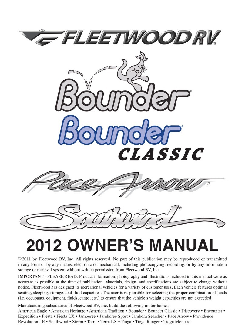 FLEETWOOD RV BOUNDER owner's manual