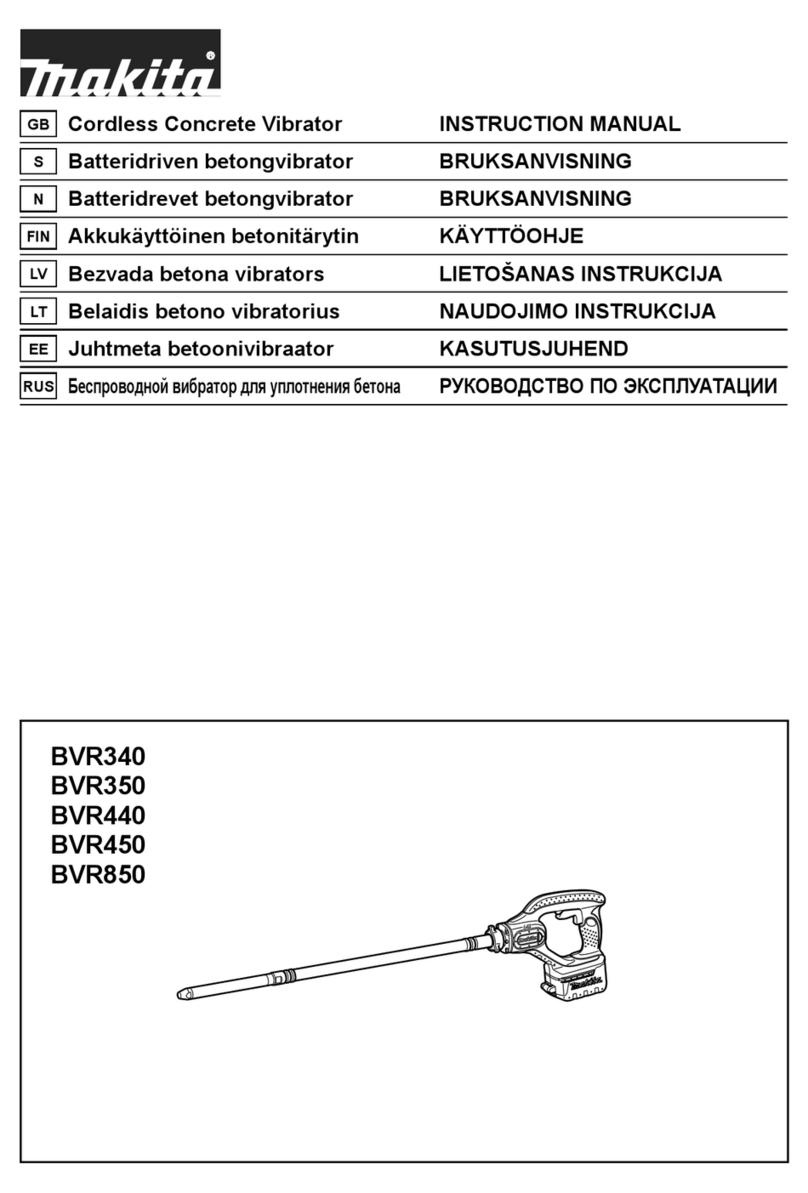 Makita Makstar BVR340 User manual