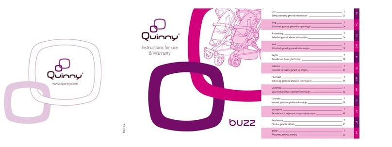 Quinny BUZZ Instructions for use & warranty
