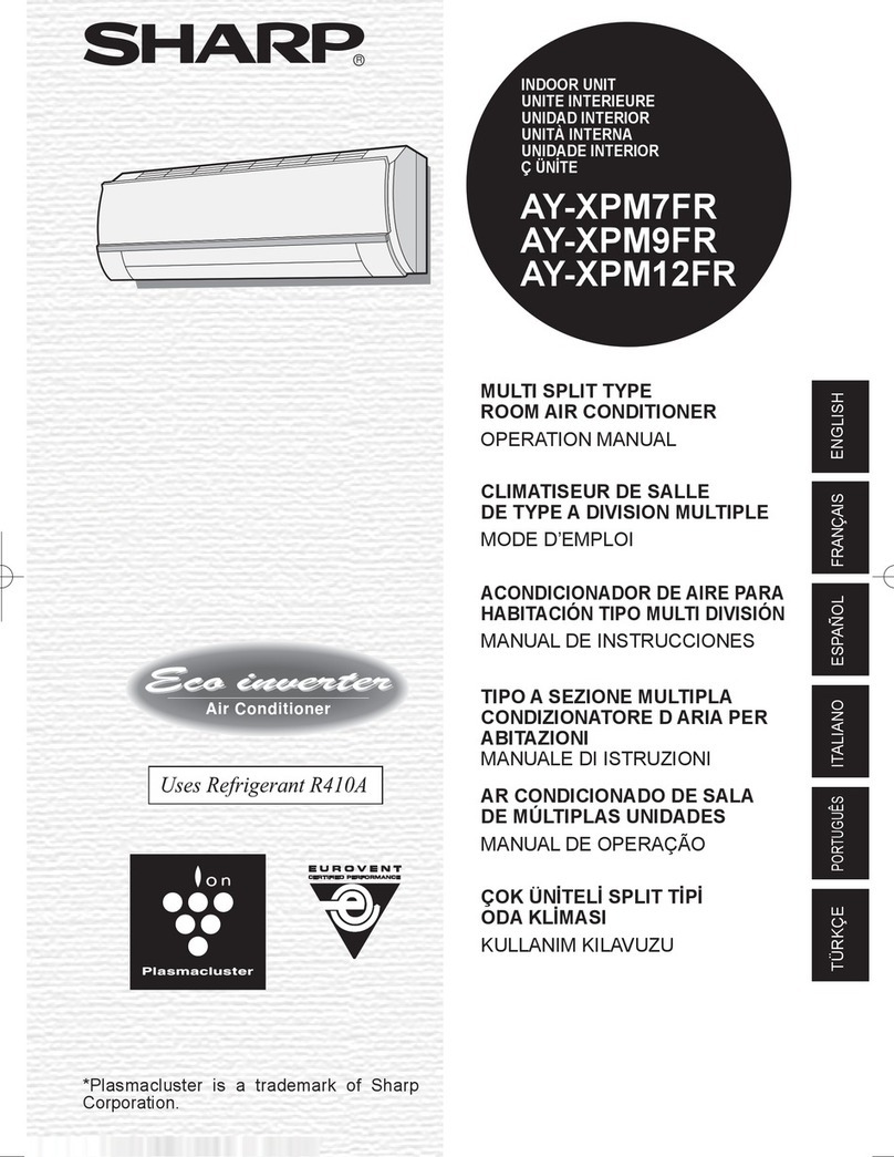Sharp AY-XPM7FR User manual