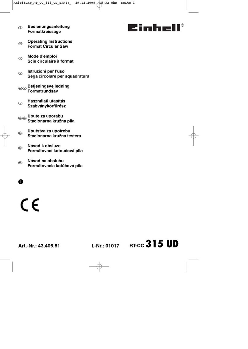 EINHELL RT-CC315 UD User manual