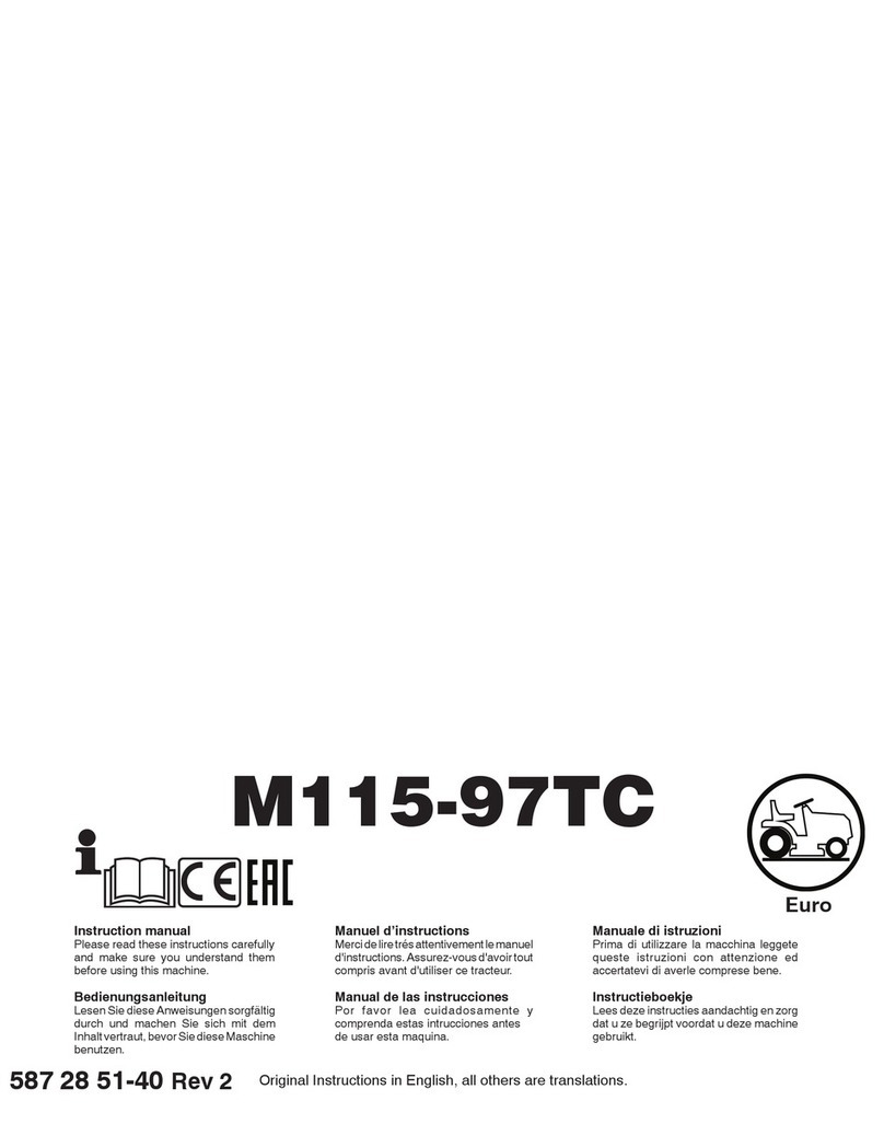 Husqvarna M115-97TC instruction manual