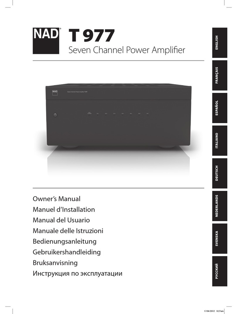 NAD T977 C/AH owner's manual