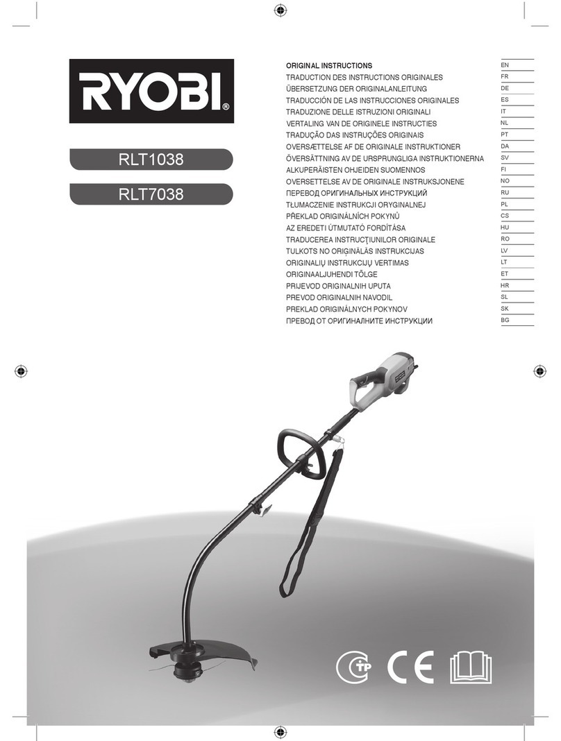 Ryobi RLT1038 User manual