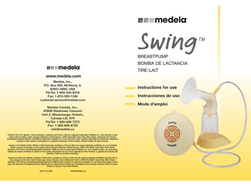 Medela Swing Instructions for use