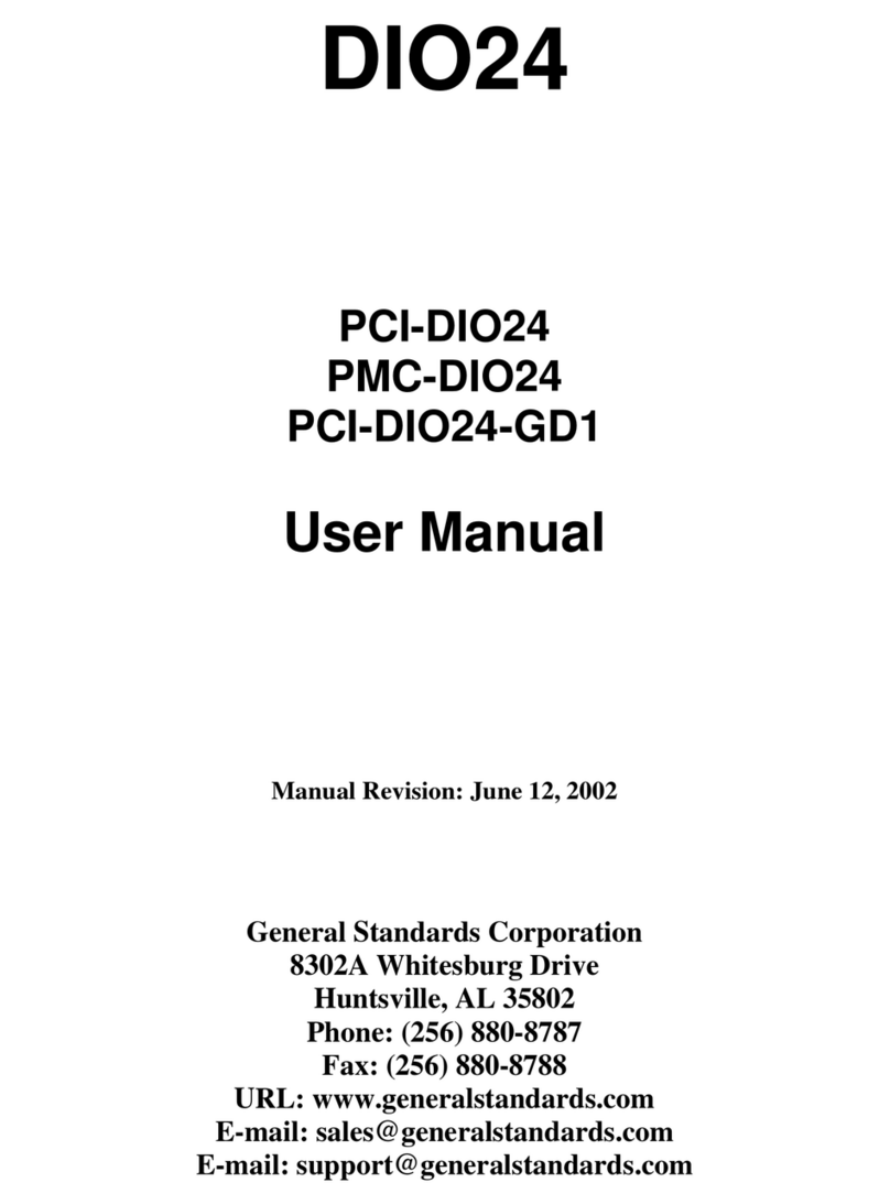 General Standards Corporation PCI-DIO24PMC-DIO24PCI-DIO24-GD1 user manual