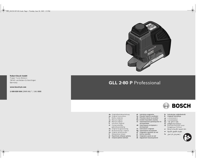 Bosch GLL 2-80 P Professional User manual