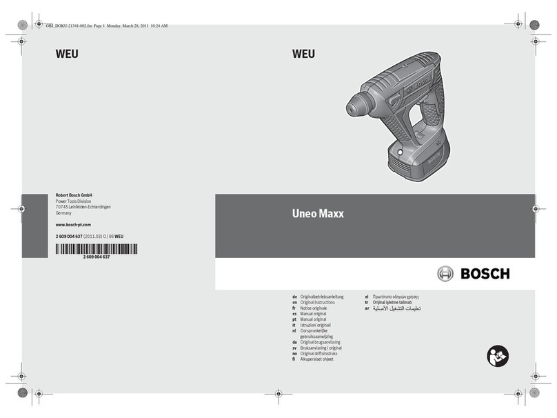 Bosch Uneo Maxx User manual