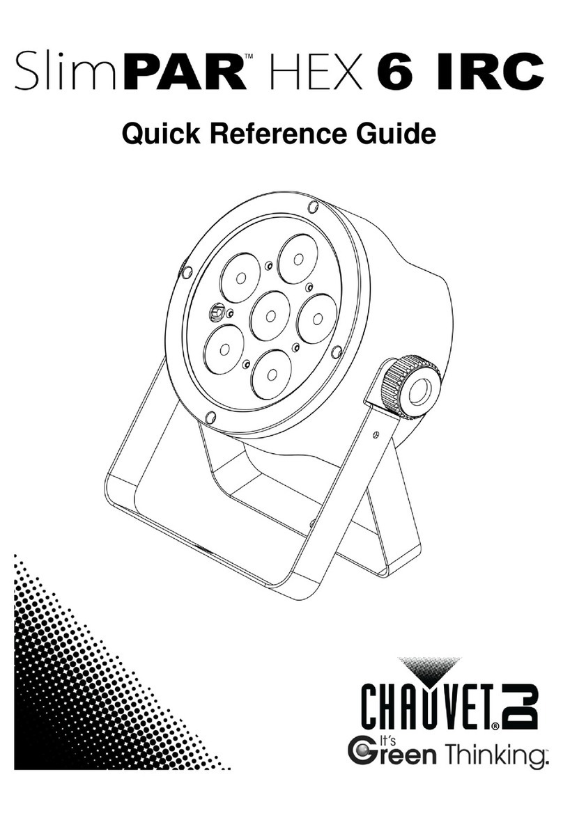 Chauvet SlimPAR HEX 6 IRC Quick reference guide