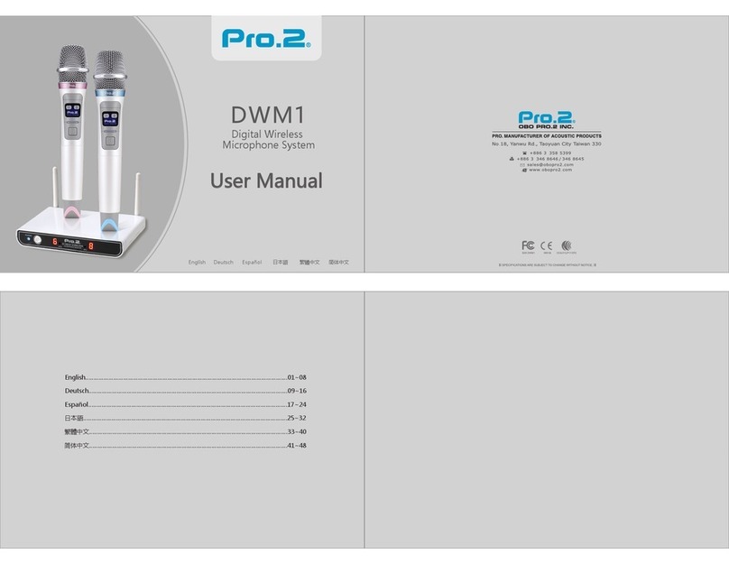 Pro2 DWM1 user manual