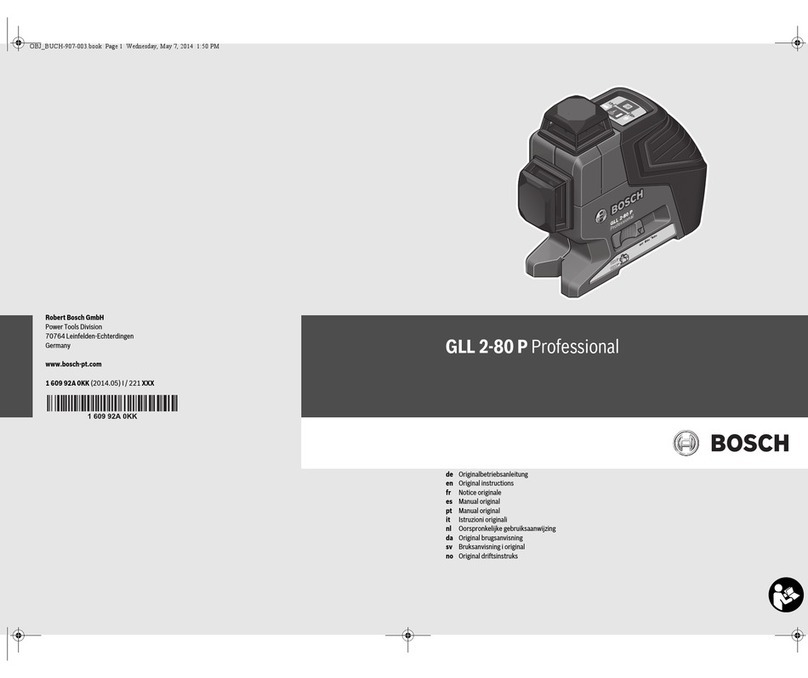 Bosch GLL 2-80 P Professional User manual