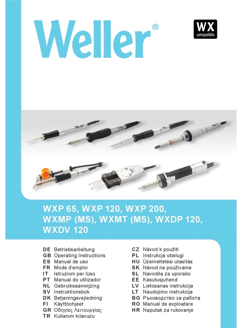 Weller WXP?65 User manual