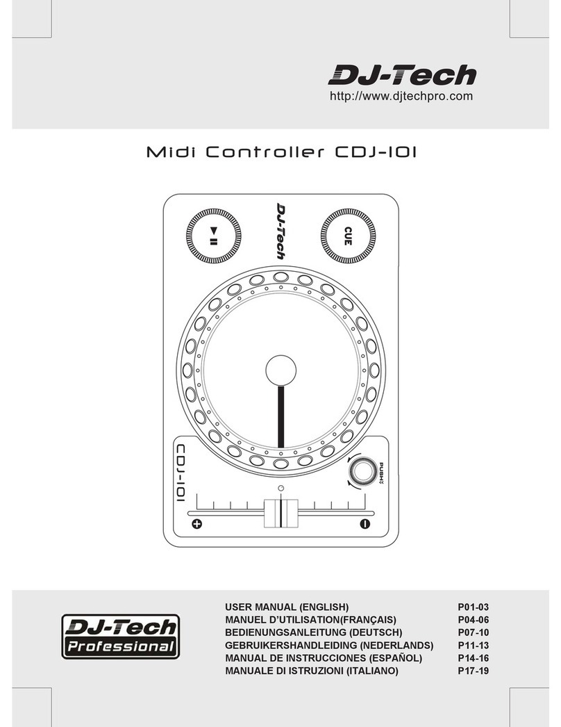 DJ-Tech CD J-101 user manual