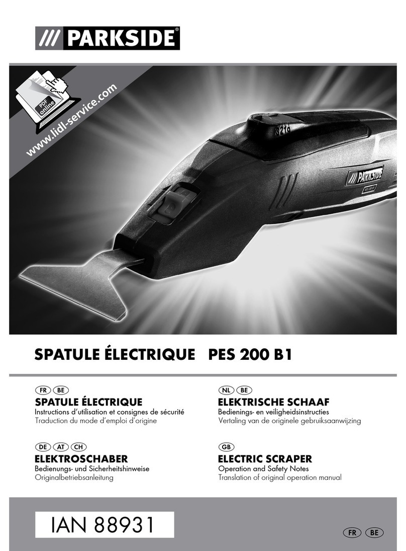 Parkside PES 200 B1 Operation and safety notes