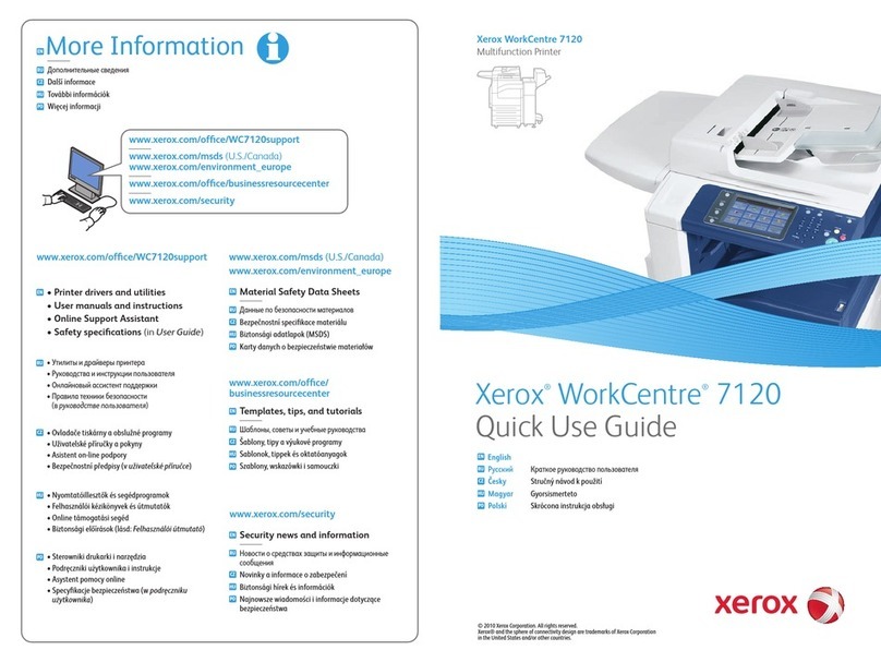 Xerox WORKCENTRE 7120 Operating manual