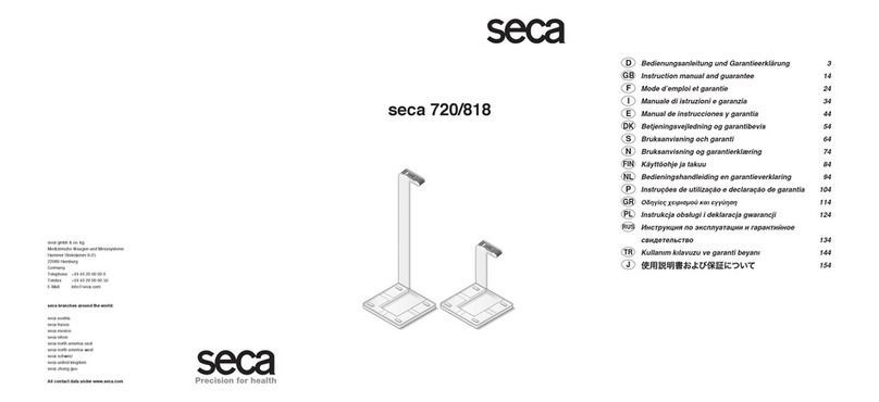 Seca 720 Instruction Manual