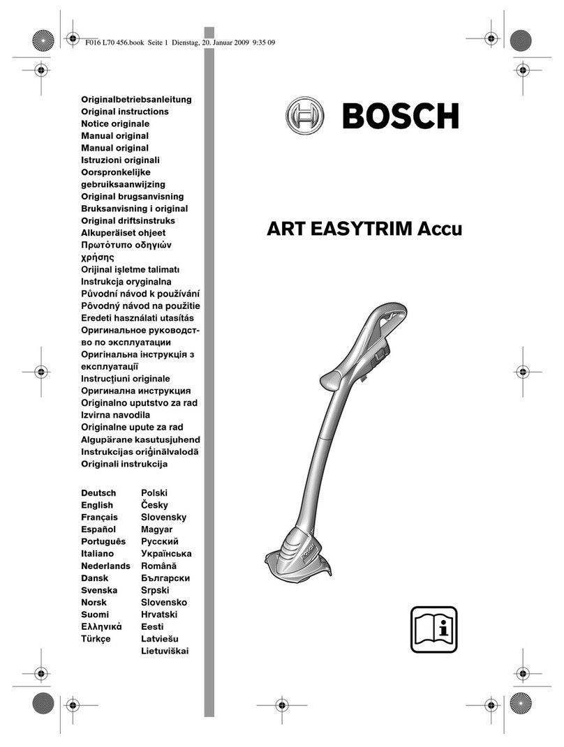 Bosch ART EASYTRIM Accu Original instructions