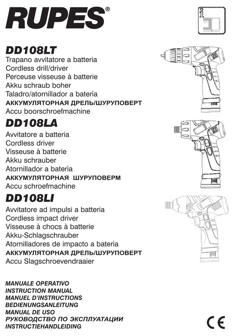 Rupes DD108LT instruction manual