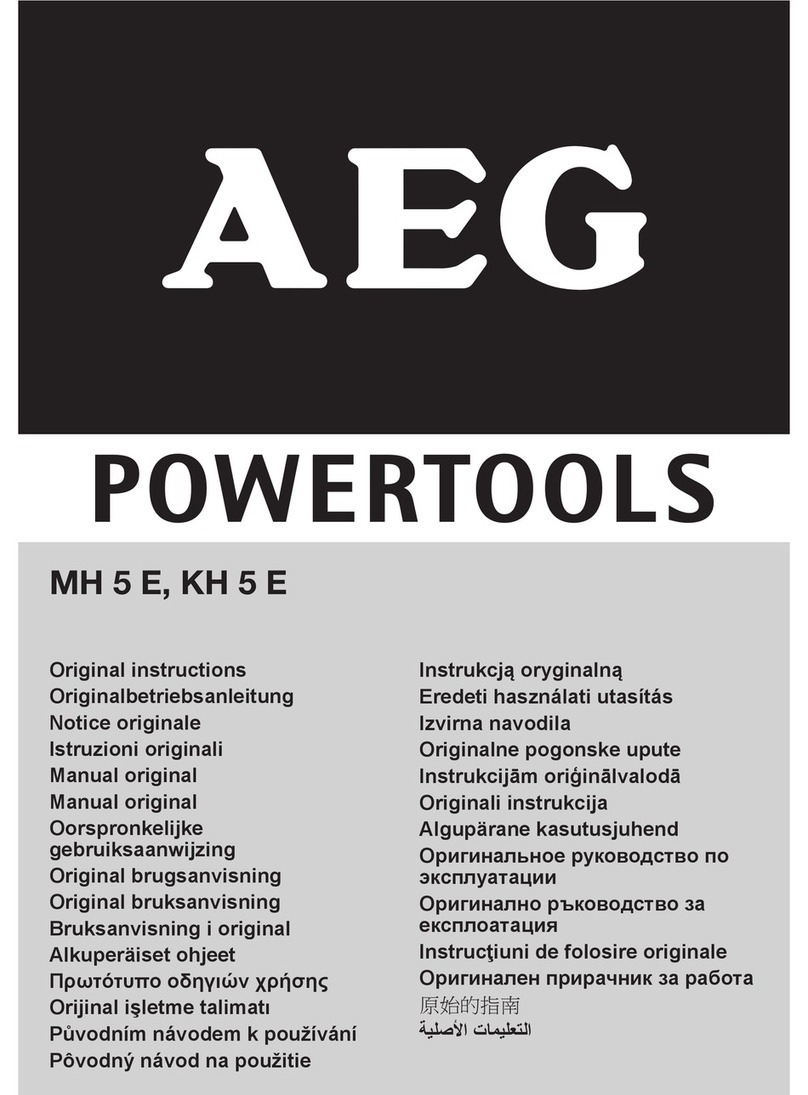 AEG MH 5 E Original instructions
