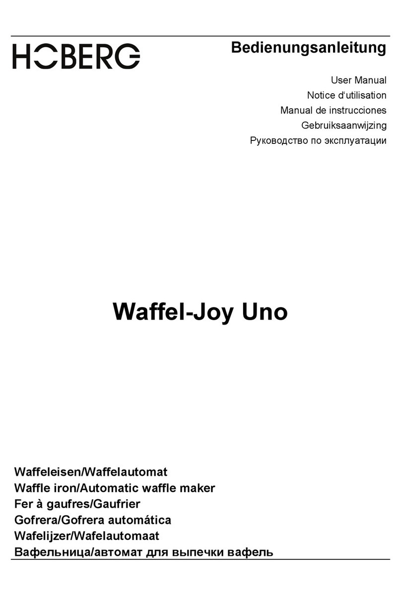 Hoberg Waffel-Joy Uno User manual