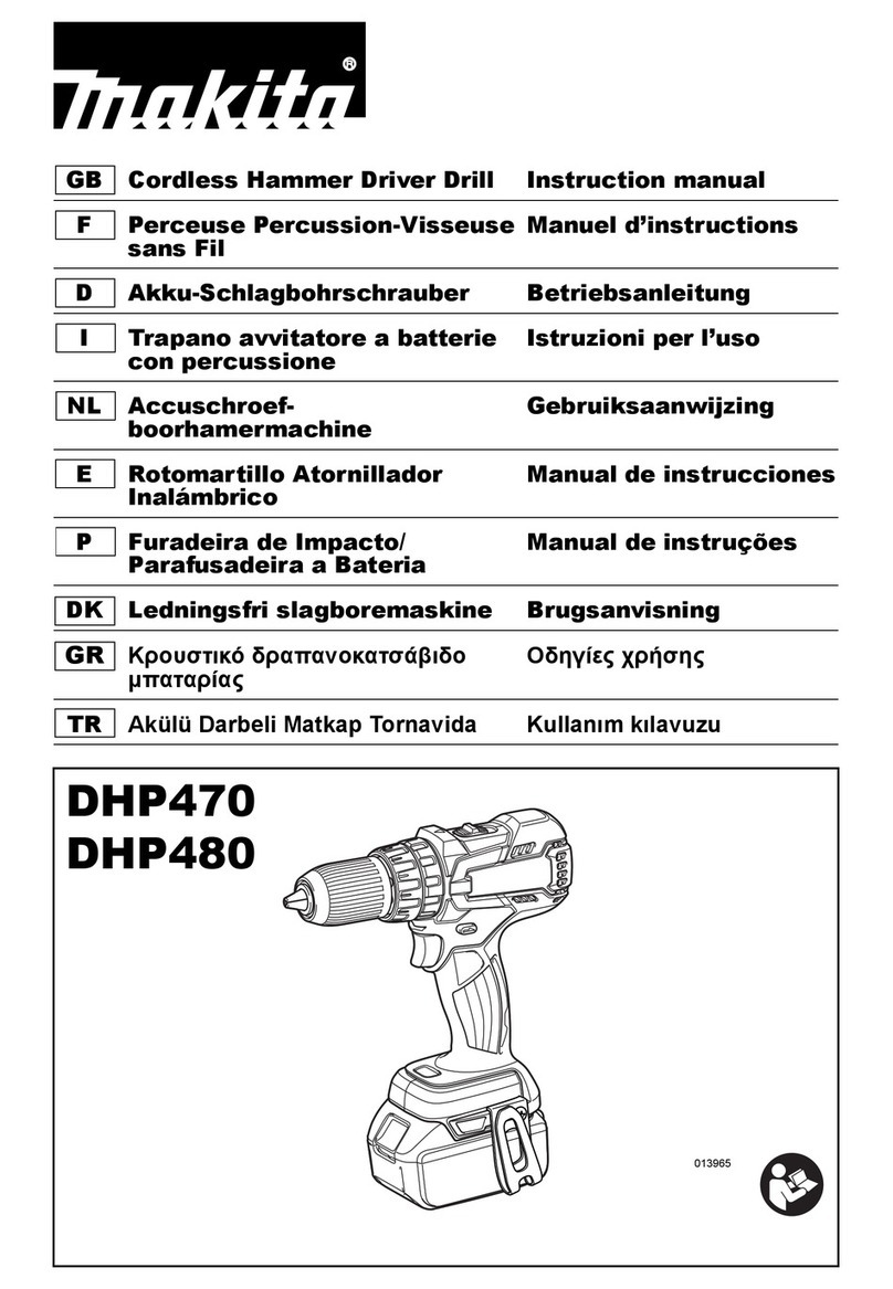 Makita DHP470 User manual