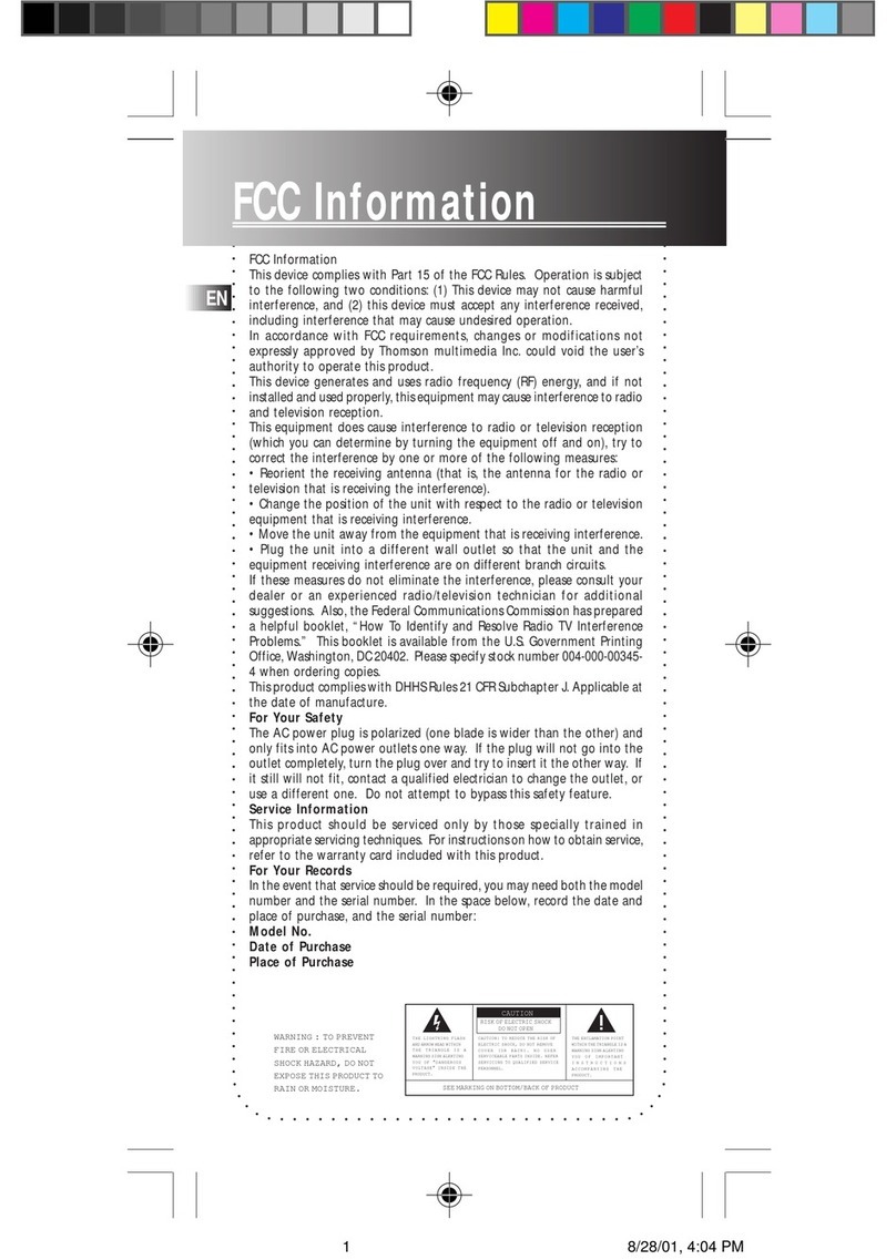 RCA RP5008 User manual