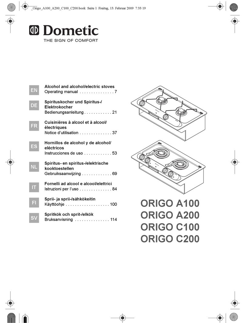 Dometic ORIGO A100 operating manual