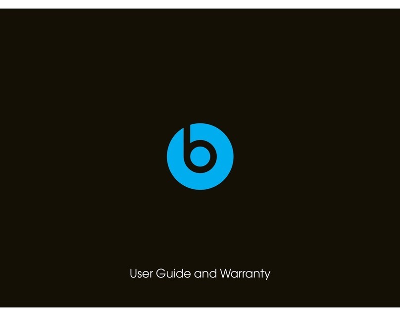 Beats MSP BTS PTBL BX-DK BK User's guide and warranty