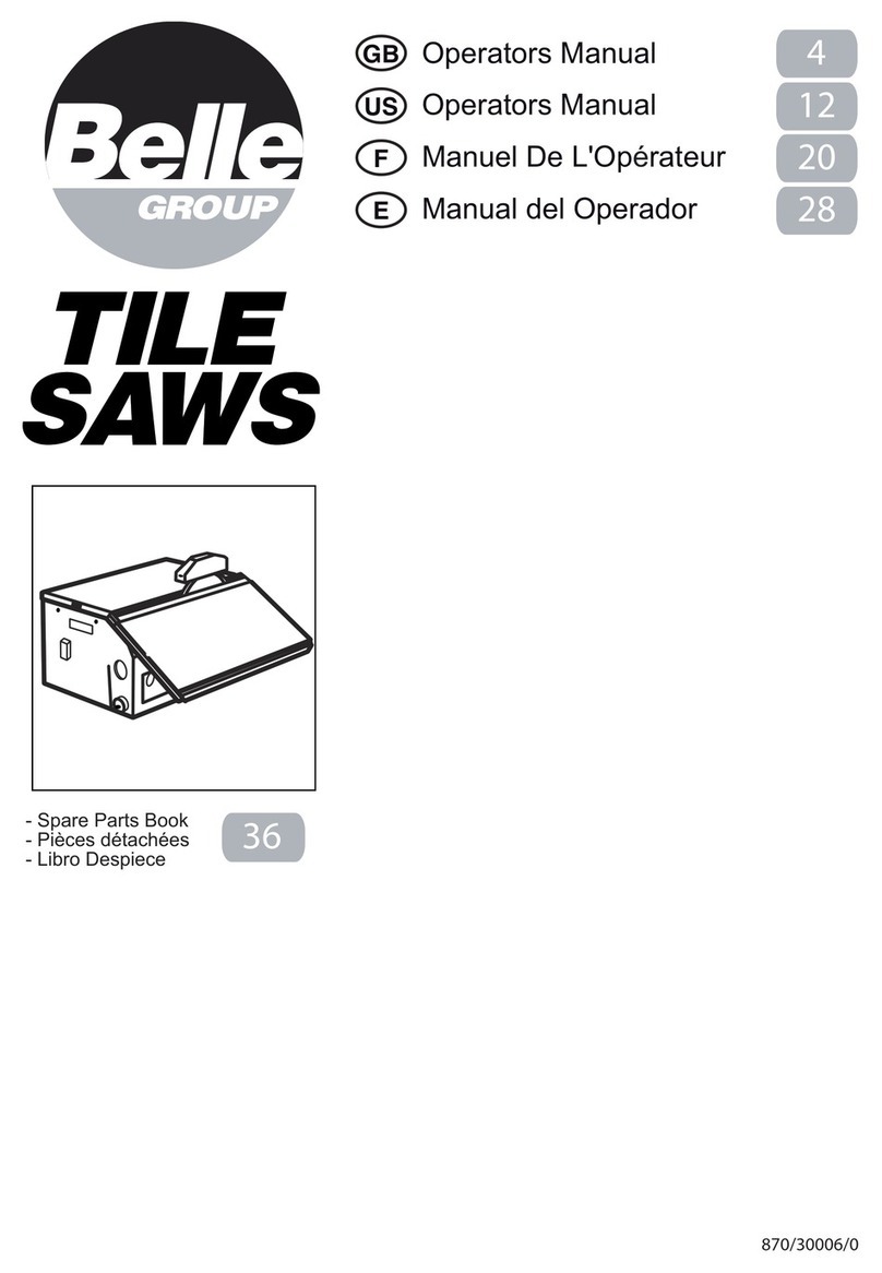 Belle Minitile 180 Operator's manual