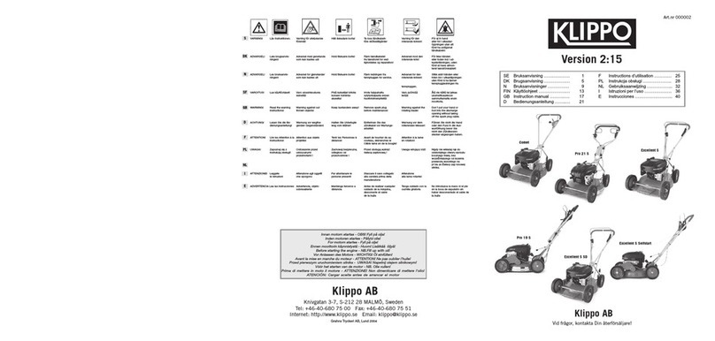 KLIPPO Comet S instruction manual