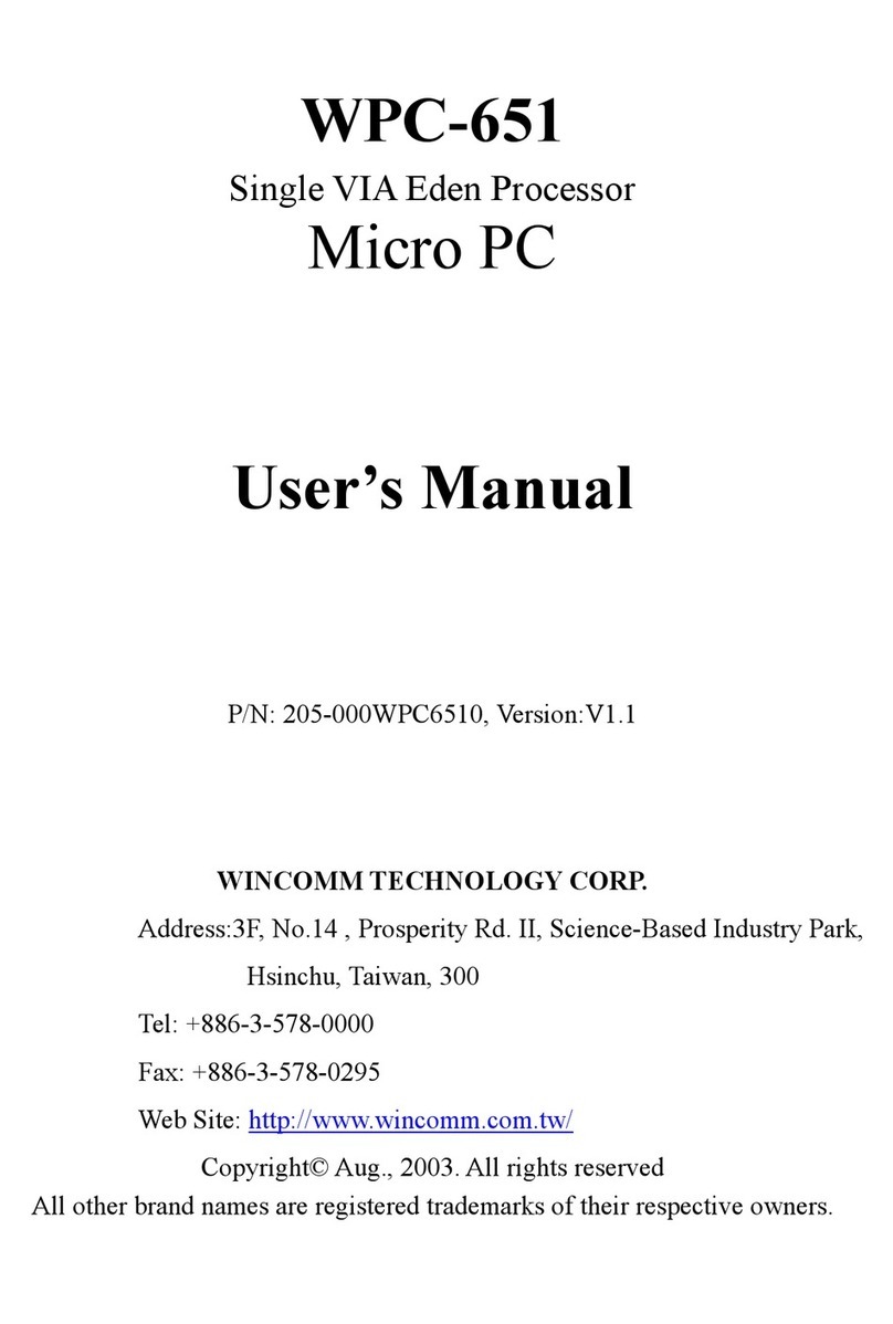 Wincomm WPC-651 user manual