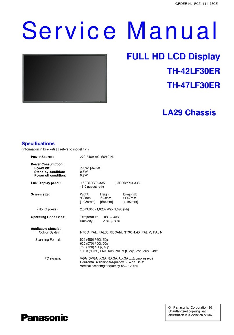 Panasonic TH-42LF30ER User manual Panasonic TH-42LF30ER User manual