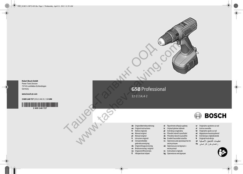 Bosch GSB Professional 12-2 User manual