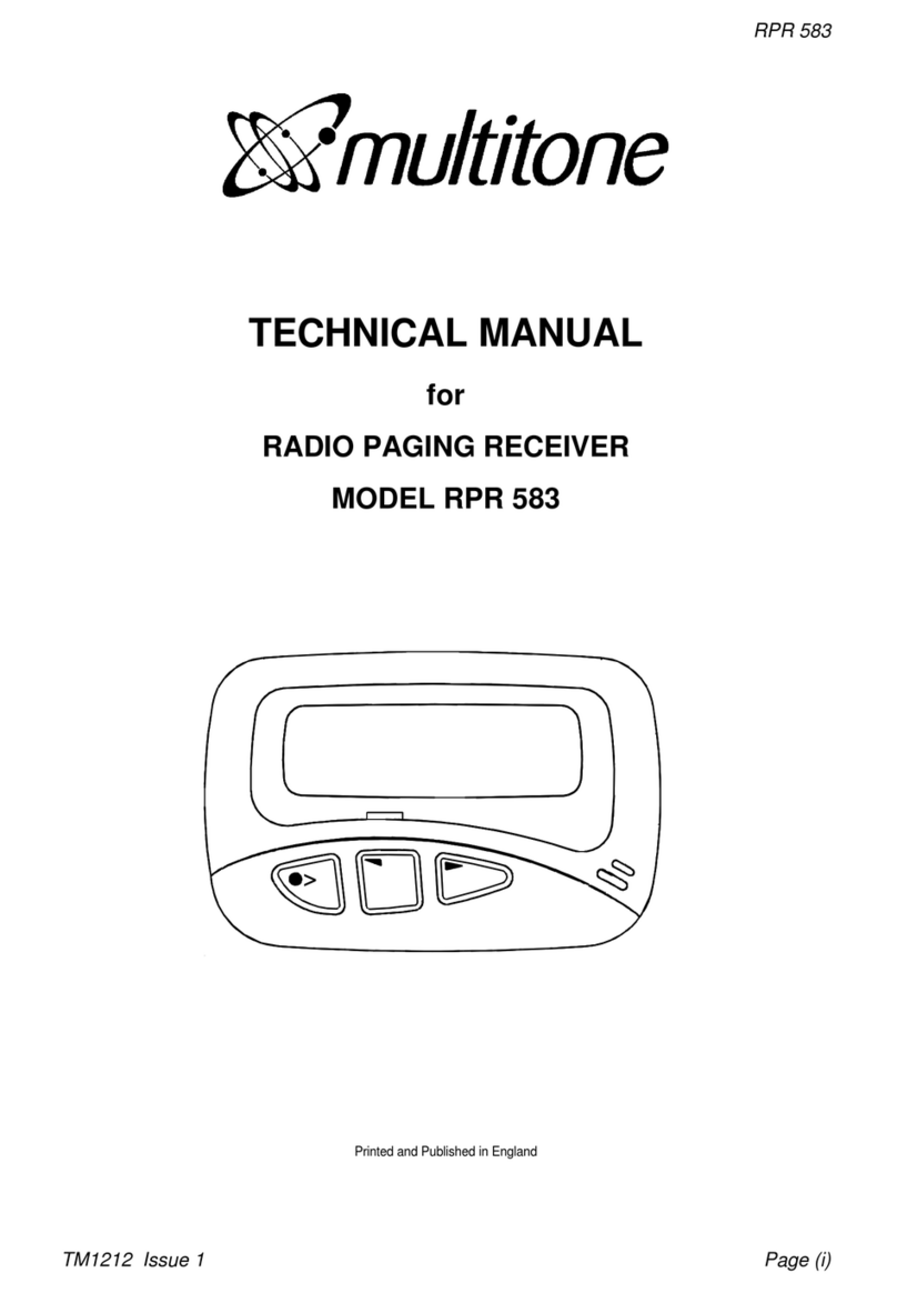 Multitone RPR 583 Technical manual